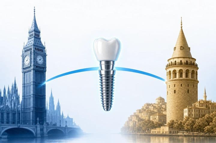 Impianti dentali da Londra a Istanbul: la guida del paziente in 2 viaggi (2026)